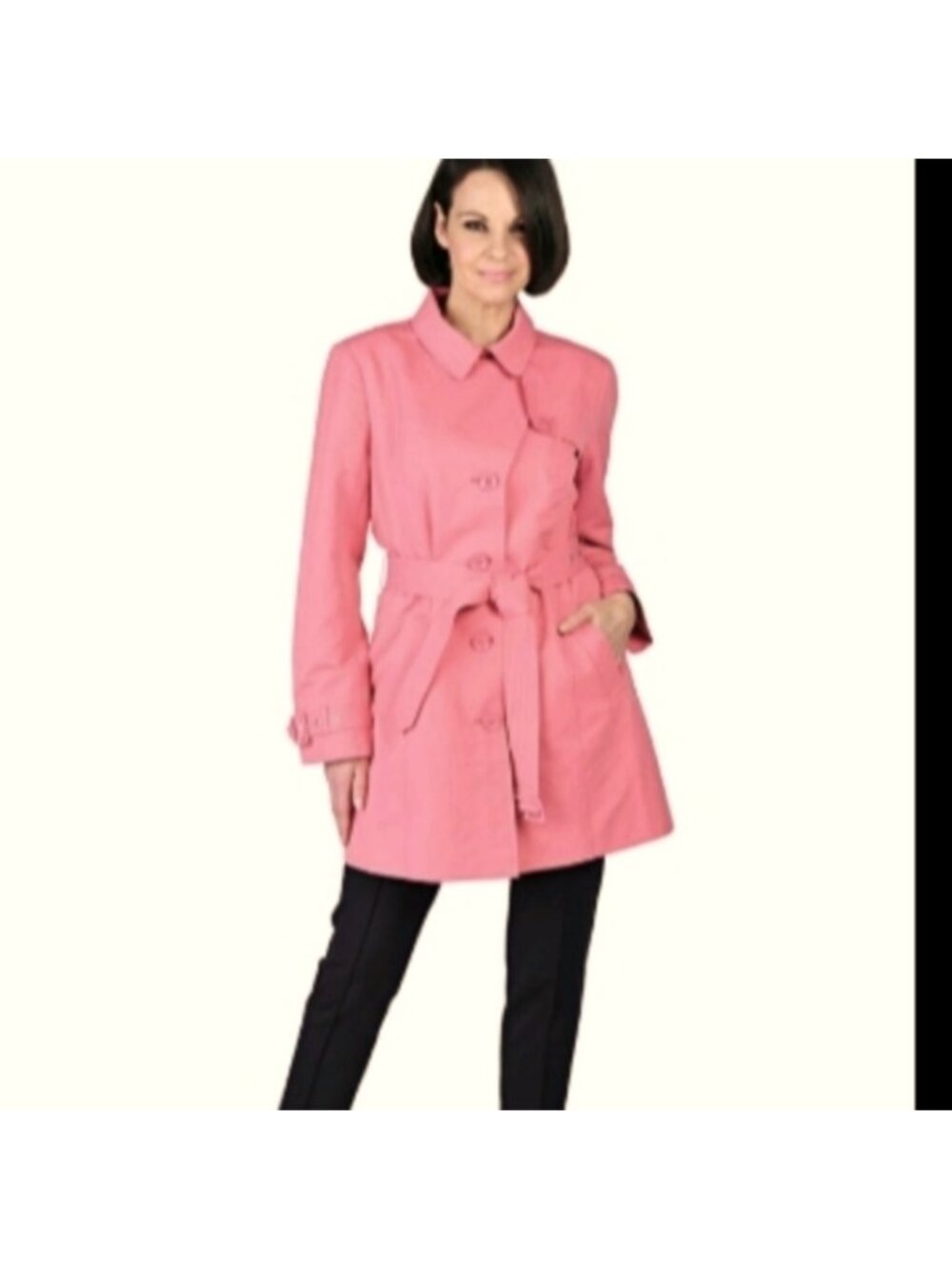 Guillaume blush pink trench coat